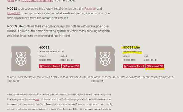 Noobs Liteは現在32MB程度なので、画像のDownload ZIPを押下でダウンロードし、自身の利用したいOSをネットワーク経由でインストールする方が早いと思います。 Torrentでダウンロードとかしたくないわw
