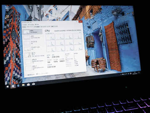 Core i7-9750H搭載のGALLERIA GCR1650GF、人生初の6コア12スレッドのCPUのタスクマネージャーを見て悦に入ってましたｗしかも最新のグラボには及ばないものの、GTX1650搭載！