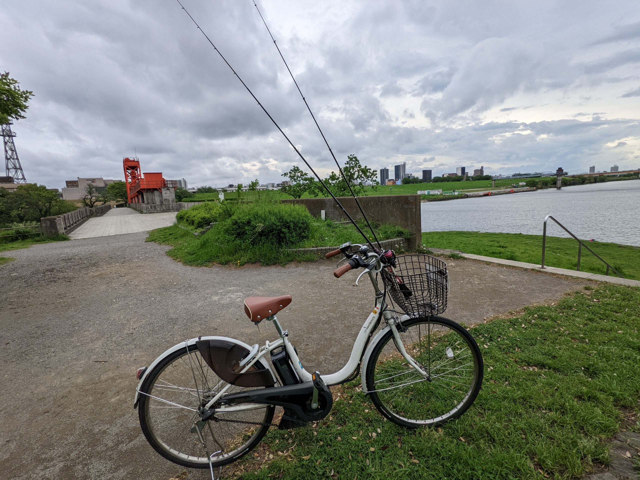 旧岩淵水門に到着！
曇り空で屋外活動がしやすい環境でした。