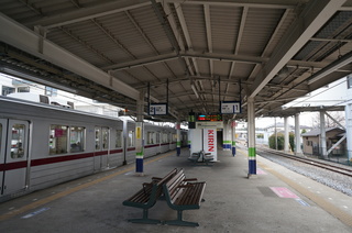 東武東上線の森林公園駅ホーム