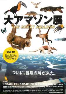 大アマゾン展のリーフレット（パンフ）１