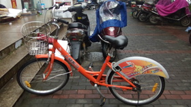 毎日乗っているレンタル自転車