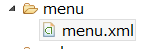 AndroidのToolBarにPopup menuを作成するため、menu.xml作成